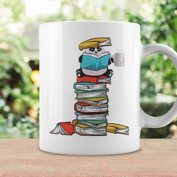 Panda Bear Loves Reading Illustration For A Book Nerd Graphic Print Coffee Mug Gifts ideas
