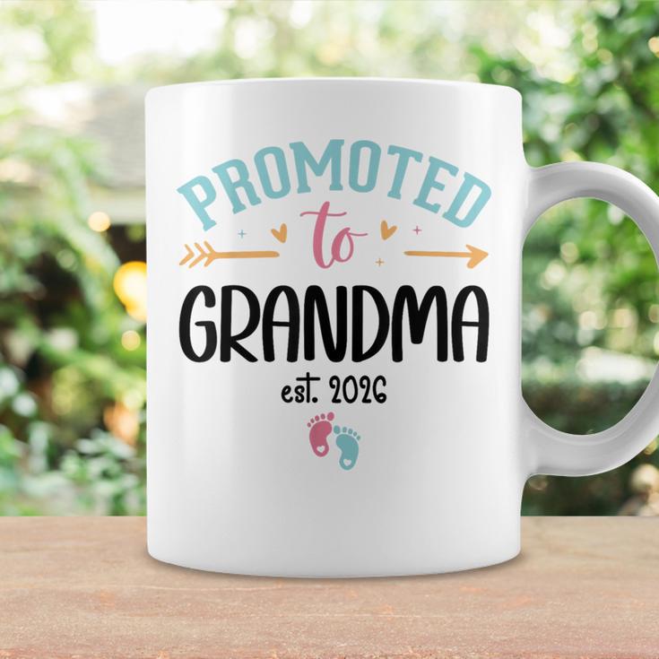 Promoted To Grandma Est 2026 Nana First Time Grandmother '26 コーヒーマグ ギフトのアイデア