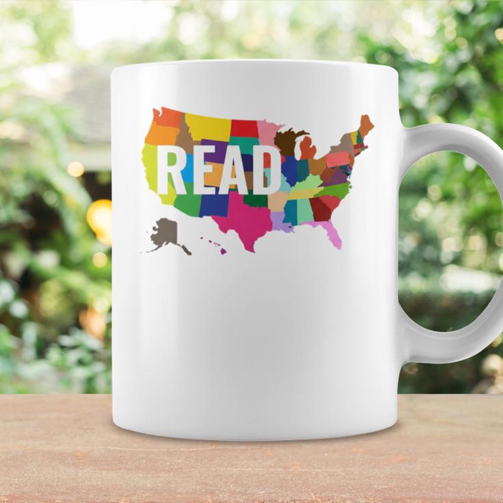 Read America Shirt United States Read Books Graphic Print Coffee Mug Gifts ideas