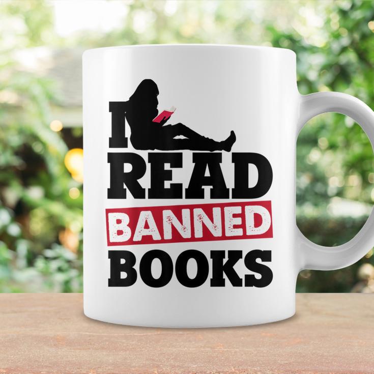 I Read Banned Books Banned Books Week Reading Women Graphic Print Coffee Mug Gifts ideas