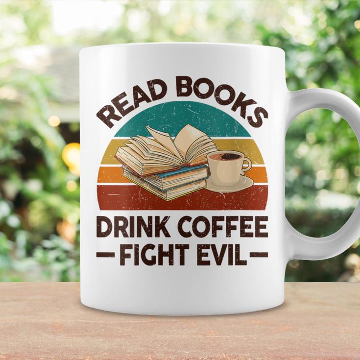 Read Book Drink Coffee Fight Evil Reading Teacher Graphic Print Coffee Mug Gifts ideas