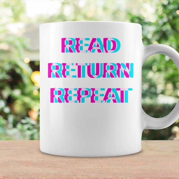 Read Return Repeat Bookworm Reading Teacher Librarian Book Graphic Print Coffee Mug Gifts ideas