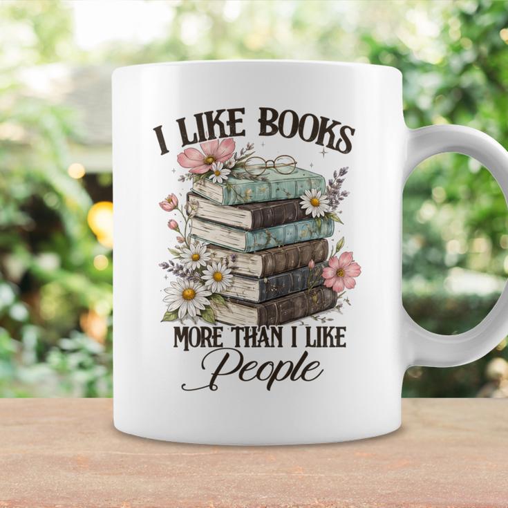 Reading Book Lover Bookish I Like Books More Than People Graphic Print Coffee Mug Gifts ideas