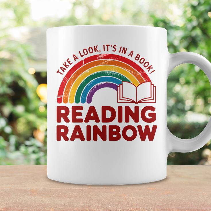 Reading Book Rainbow Literacy Learning Premium Tri-Blend Graphic Print Coffee Mug Gifts ideas