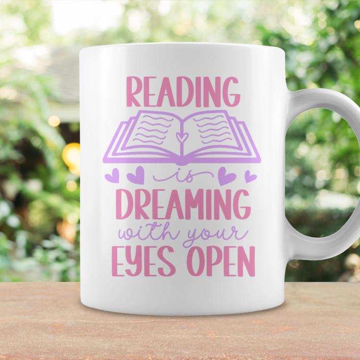 Reading Is Dreaming With Your Eyes Open Cute Quote Books Premium Tri-Blend Graphic Print Coffee Mug Gifts ideas Reading Is Dreaming With Your Eyes Open Cute Quote Books Premium Tri-Blend Graphic Print Coffee Mug Gifts ideas