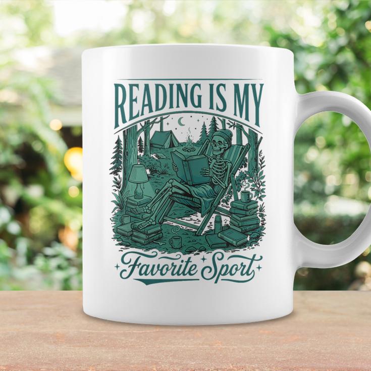 Reading Is My Favorite Sport Book Lover Bookworm Graphic Print Coffee Mug Gifts ideas