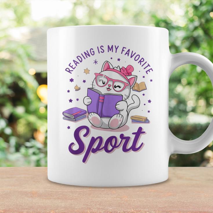 Reading Is My Favorite Sport Saying Quote Book Lovers Graphic Print Coffee Mug Gifts ideas