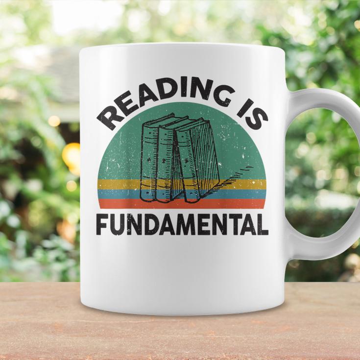 Reading Is Fundamental For Teacher Nerdy Book Lover Graphic Print Coffee Mug Gifts ideas