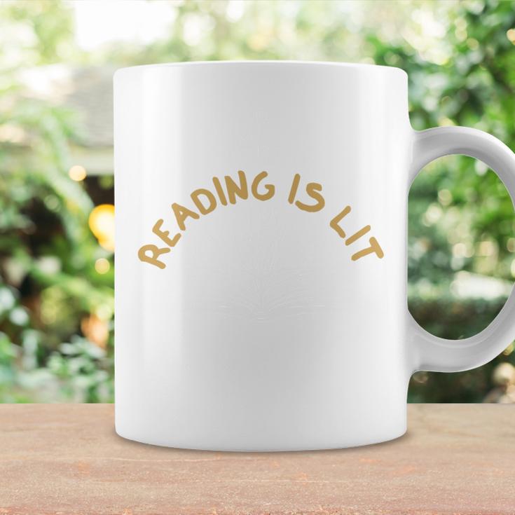 Reading Is Lit Book Lover Reading Teacher Graphic Print Coffee Mug Gifts ideas
