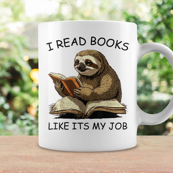 Reading I Read Books Like Its My JobSloth Animal Graphic Print Coffee Mug Gifts ideas