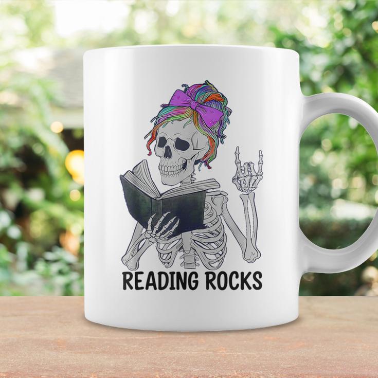Reading Rocks Literacy Coach Library Books Squad Graphic Print Coffee Mug Gifts ideas