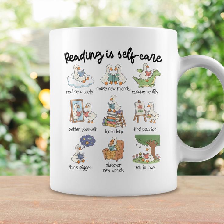 Reading Is Self-Care Silly-Goose Reading Book Bookish Reader Graphic Print Coffee Mug Gifts ideas