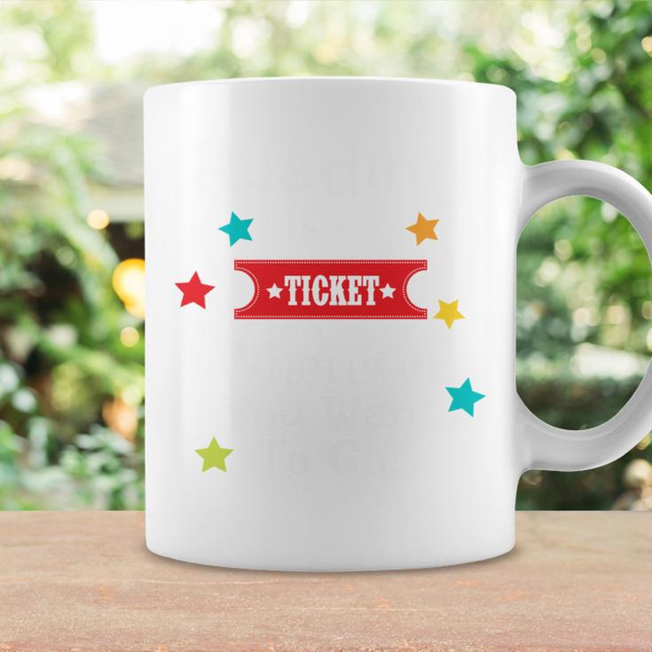Reading Is a Ticket To Wherever Fun Book Read Library Graphic Print Coffee Mug Gifts ideas