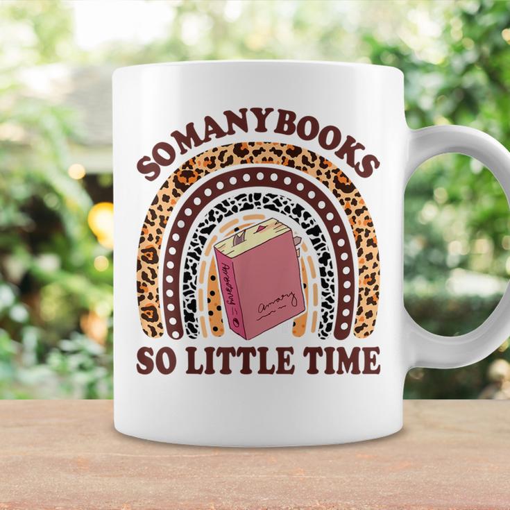 Reading-TShirt So Many Books Little Time Bookworm Teacher Graphic Print Coffee Mug Gifts ideas