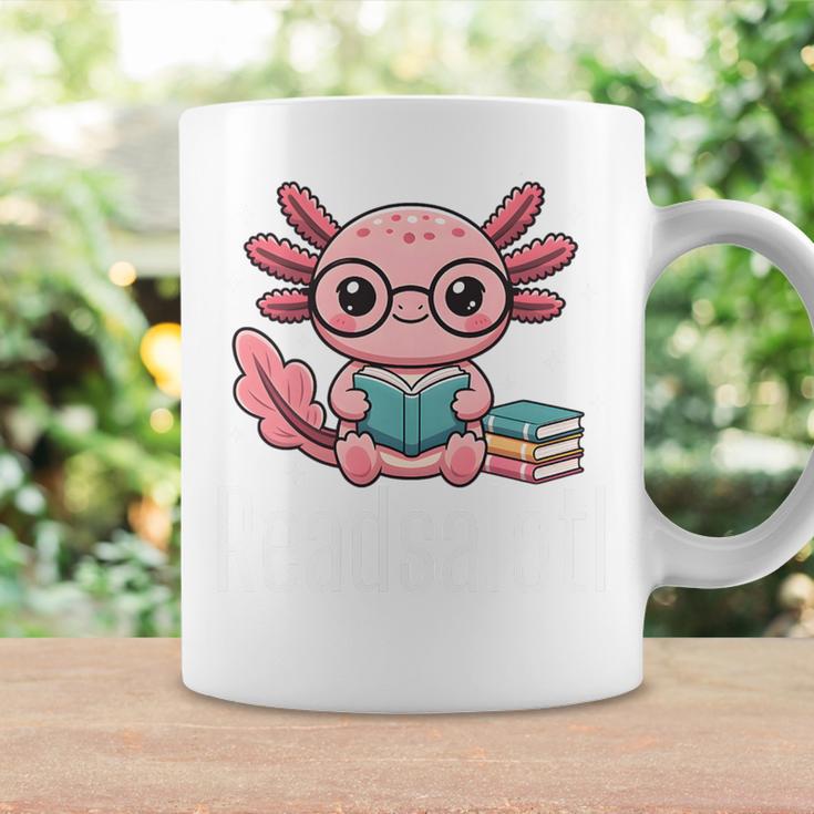 Readsalotl Axolotl Reading Cute Book Lover Bookworm Premium Tri-Blend Graphic Print Coffee Mug Gifts ideas