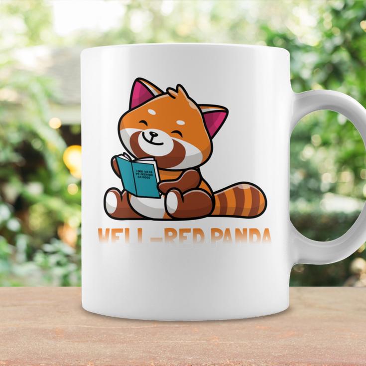 Well Red Panda Shirt Bookworm Reading Books Panda Graphic Print Coffee Mug Gifts ideas