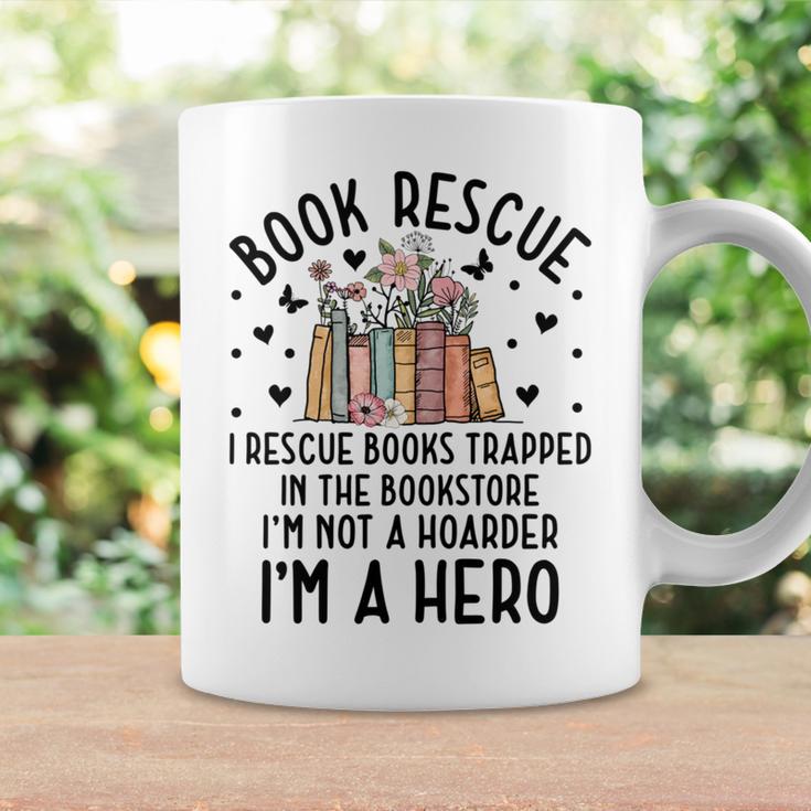 I Rescue Books Trapped In The Book Store Cute Bookworm Graphic Print Coffee Mug Gifts ideas