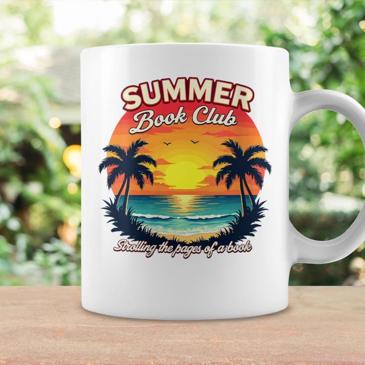 Retro Summer Book Reading Club Graphic Print Coffee Mug Gifts ideas