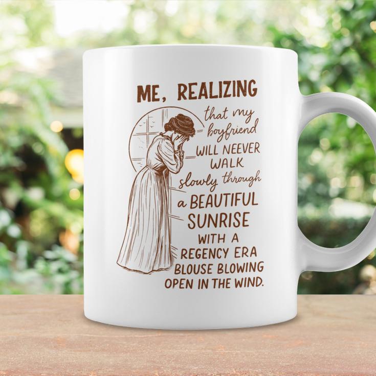 Romance Book Reader Bookish Me Realizing That My Boyfriend Graphic Print Coffee Mug Gifts ideas