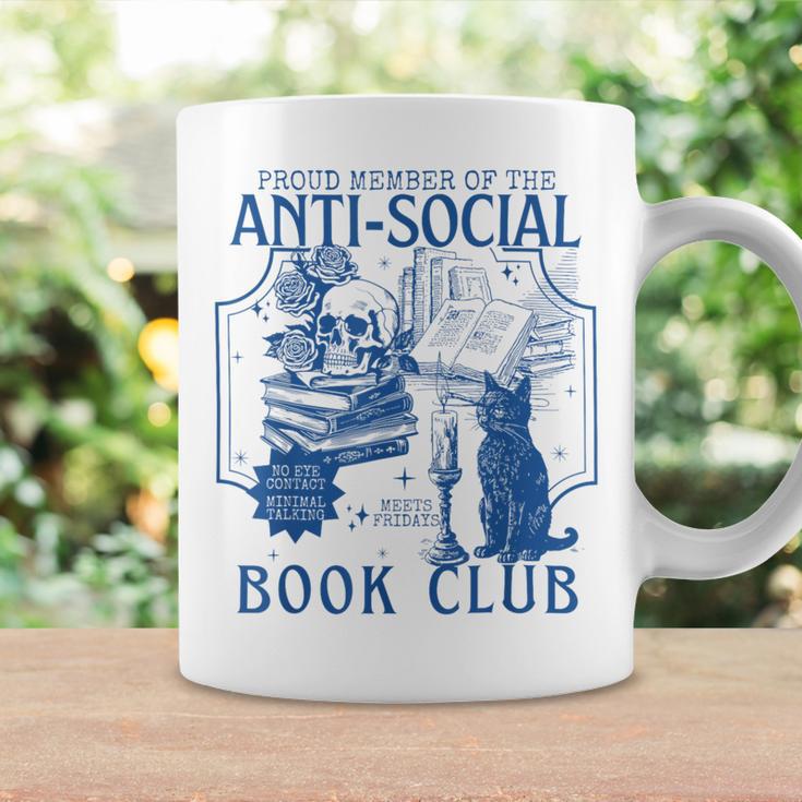 Sarcastic Anti Social Book Club Cat Skull Book Lover Graphic Print Coffee Mug Gifts ideas Sarcastic Anti Social Book Club Cat Skull Book Lover Graphic Print Coffee Mug Gifts ideas