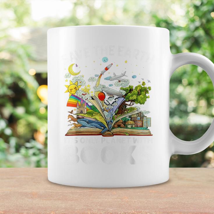 Save Earth It´s Only Planet With Books Reader Earth Day Graphic Print Coffee Mug Gifts ideas