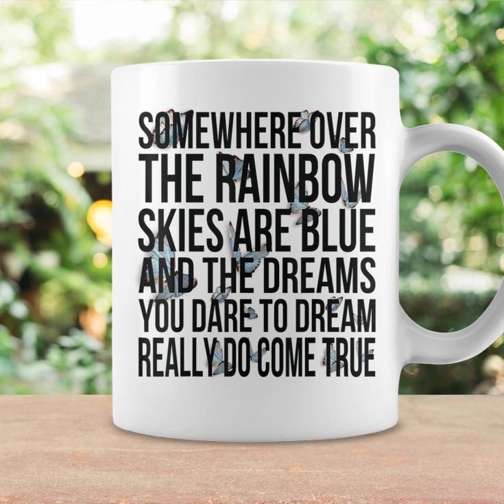 Somewhere Over The Rainbow-メンズ レディース キッズ バタフライ コーヒーマグ ギフトのアイデア