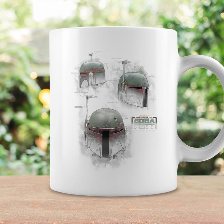 Star Wars The Book Of Boba Fett Helmet Schematic V-3 Graphic Print Coffee Mug Gifts ideas