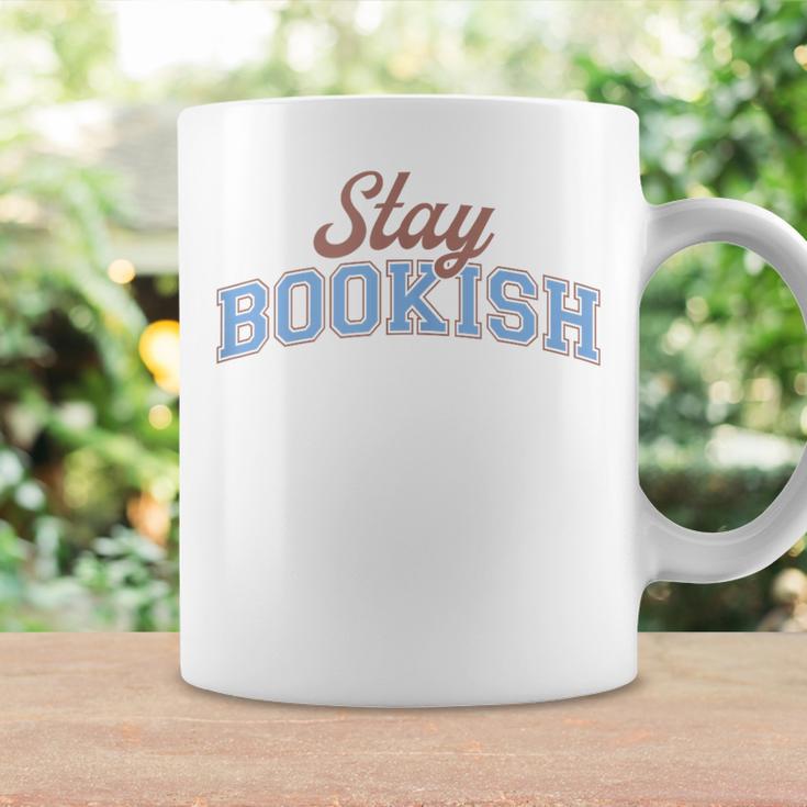 Stay Bookish Retro Varsity Librarian Book Reader Graphic Print Coffee Mug Gifts ideas