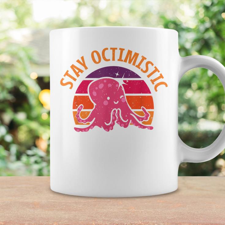 Stay Octimistic オクトパス 頭足類 イカ メンズ レディース コーヒーマグ ギフトのアイデア