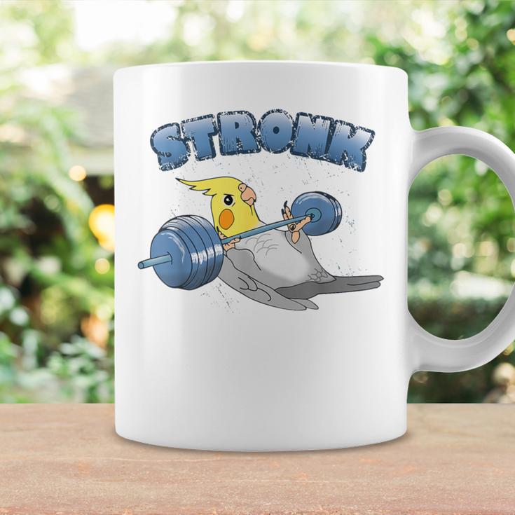 Stronk オカメインコ フィットネス オウム ワークアウト オカメインコ 鳥 ミーム コーヒーマグ ギフトのアイデア