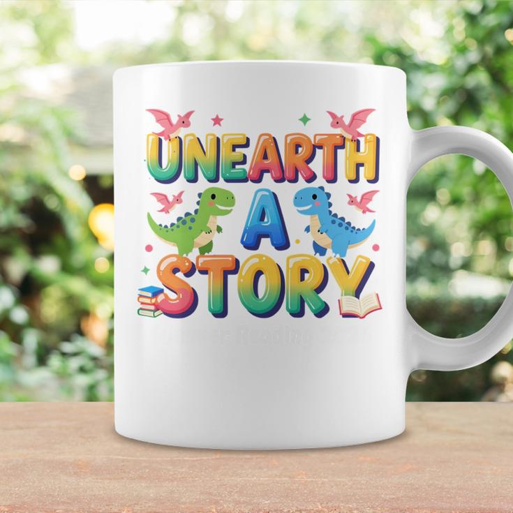 Summer Reading Unearth A Story Dinosaur Books 2026 Graphic Print Coffee Mug Gifts ideas Summer Reading Unearth A Story Dinosaur Books 2026 Graphic Print Coffee Mug Gifts ideas