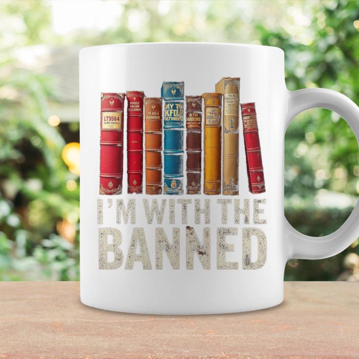 Support Banned Books Freedom I'm With The Banned Graphic Print Coffee Mug Gifts ideas