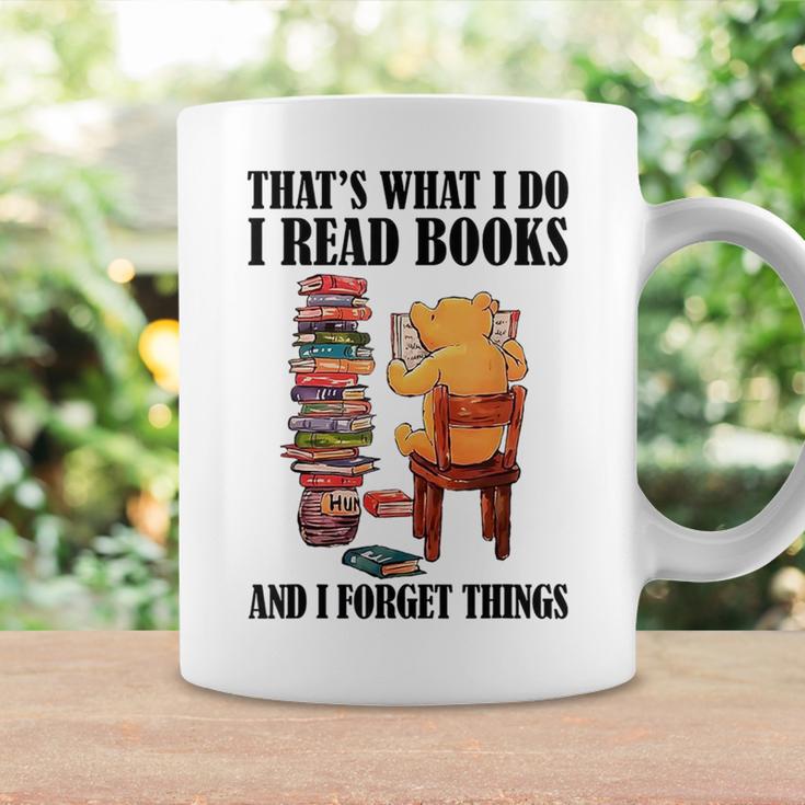 That's What I Do Read Books And I Forget Things Bear Reading Graphic Print Coffee Mug Gifts ideas