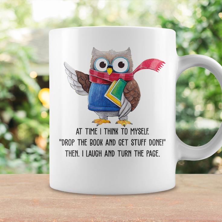 At Time I Think To Myself Drop The Book And Get Stuff Done Graphic Print Coffee Mug Gifts ideas