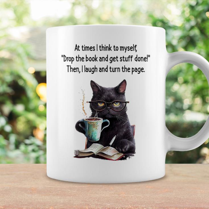 At Times I Think To Myself Drop The Book And Get Stuff Done Graphic Print Coffee Mug Gifts ideas