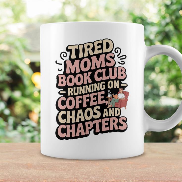 Tired Moms Book Club Coffee Sarcasm Jokes Dad Humor Premium Tri-Blend Graphic Print Coffee Mug Gifts ideas