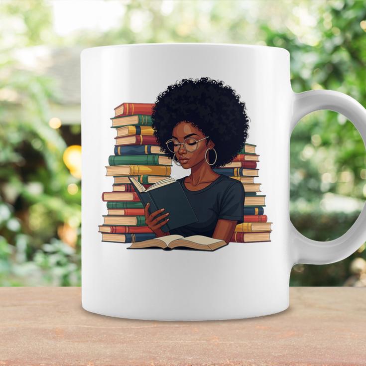 History Month Afro Women Girls Book Lover Librarian Premium Tri-Blend Graphic Print Coffee Mug Gifts ideas