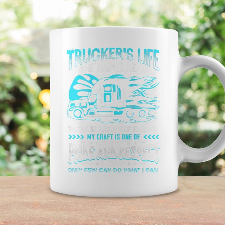 Trucker's Life 面白いトラック運転手トラックバックサイド コーヒーマグ ギフトのアイデア