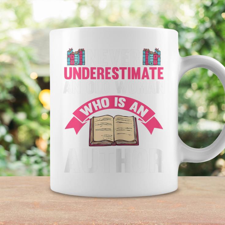 Never Underestimate An Old Woman Author Write Book Graphic Print Coffee Mug Gifts ideas
