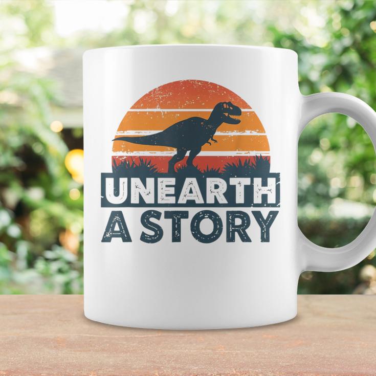Unearth A Story Dinosaur Reader Book Lover 2026 Graphic Print Coffee Mug Gifts ideas