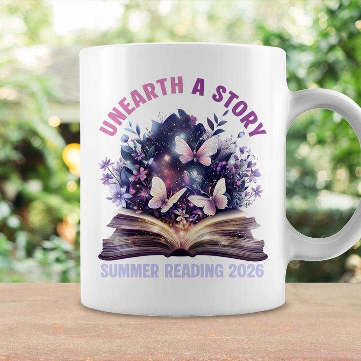 Unearth a Story Summer Library Reading 2026 Butterfly Book Graphic Print Coffee Mug Gifts ideas Unearth a Story Summer Library Reading 2026 Butterfly Book Graphic Print Coffee Mug Gifts ideas