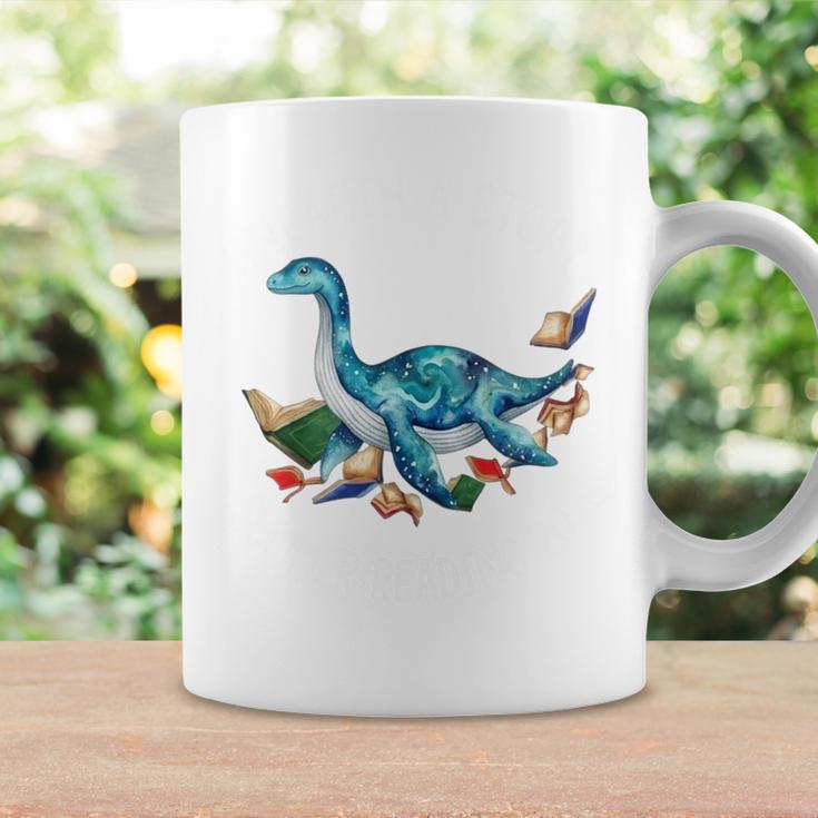 Unearth A Story Summer Reading 2026 Cute Plesiosaurus Book Graphic Print Coffee Mug Gifts ideas