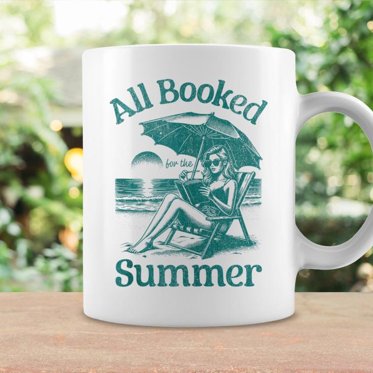 Vintage All Booked For The Summer Book Girl Summer Coquette Graphic Print Coffee Mug Gifts ideas