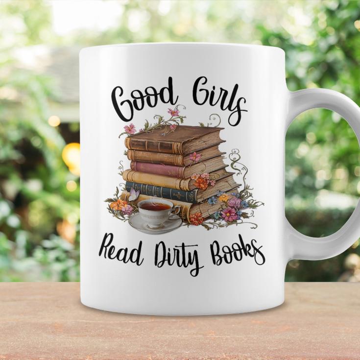 Vintage Fantasy Romance Lover Good Girls Read Dirty Books Graphic Print Coffee Mug Gifts ideas