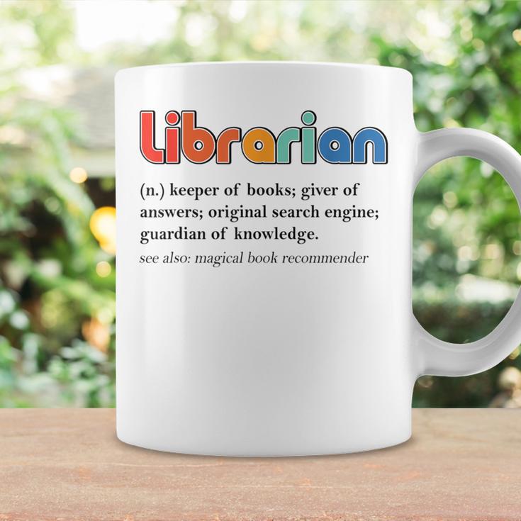 Vintage Librarian Definition Keeper Of Books Back To School Graphic Print Coffee Mug Gifts ideas
