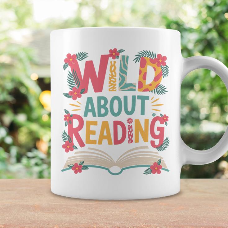 Wild About Reading Book Reading Library Writer Premium Tri-Blend Graphic Print Coffee Mug Gifts ideas
