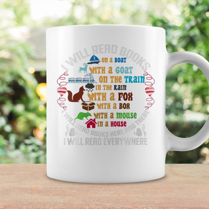 I Will Read Books On A Boat & Everywhere Reading Premium Tri-Blend Graphic Print Coffee Mug Gifts ideas