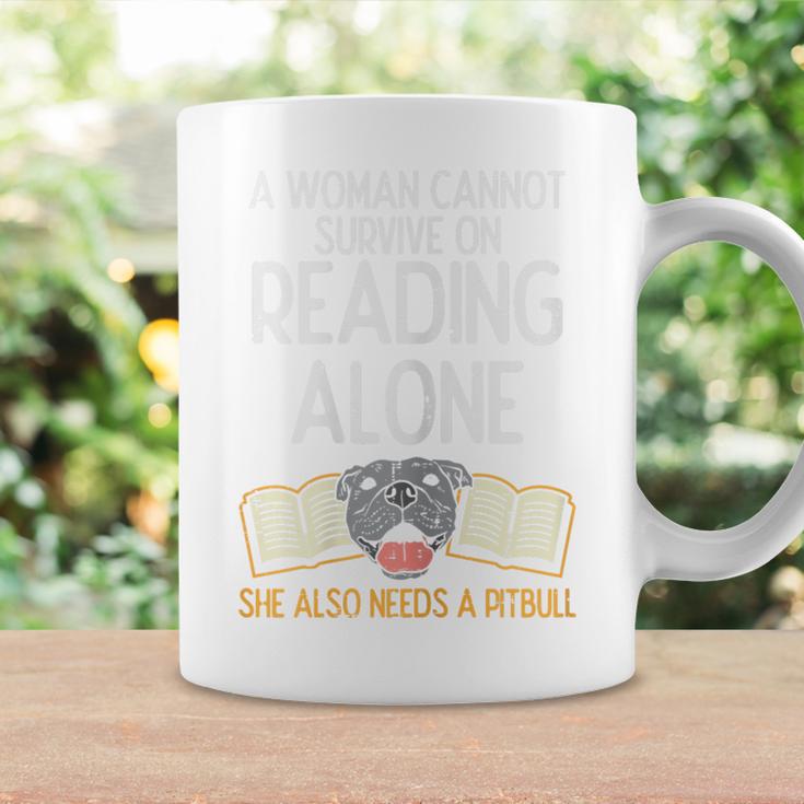 Woman Book Librarian Reading Pitbull Dog Owner Women Graphic Print Coffee Mug Gifts ideas