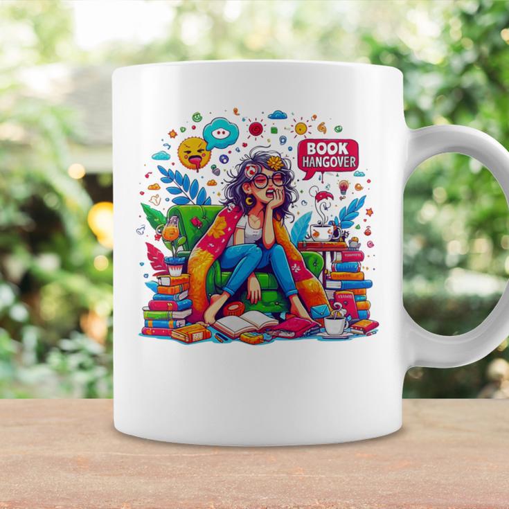 Woman Book Lover Book Hangover Woman Premium Tri-Blend Graphic Print Coffee Mug Gifts ideas