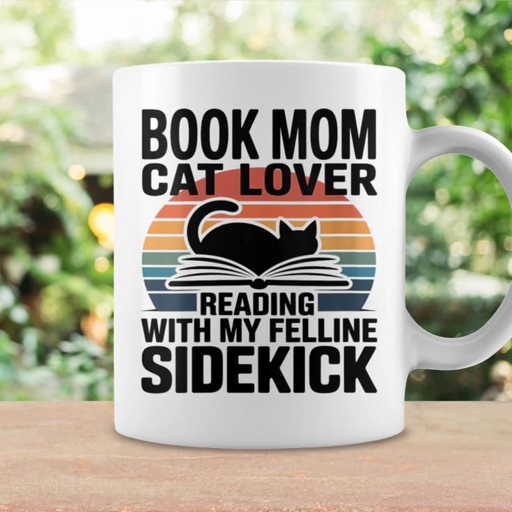 Women's Book Mom Cat Lover Reading With My Felline Sidekick Graphic Print Coffee Mug Gifts ideas Women's Book Mom Cat Lover Reading With My Felline Sidekick Graphic Print Coffee Mug Gifts ideas